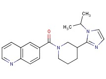 6-{[3-(1-isopropyl-1H-imidazol-2-yl)-1-piperidinyl]carbonyl}quinoline