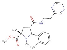 methyl (2S*,4S*,5R*)-1,2-dimethyl-5-(2-methylphenyl)-4-({[2-(2-pyrazinyl)ethyl]amino}carbonyl)-2-pyrrolidinecarboxylate