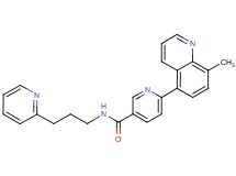 6-(8-methylquinolin-5-yl)-N-(3-pyridin-2-ylpropyl)nicotinamide