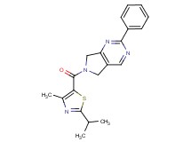 6-[(2-isopropyl-4-methyl-1,3-thiazol-5-yl)carbonyl]-2-phenyl-6,7-dihydro-5H-pyrrolo[3,4-d]pyrimidine