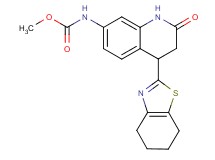 methyl [2-oxo-4-(4,5,6,7-tetrahydro-1,3-benzothiazol-2-yl)-1,2,3,4-tetrahydroquinolin-7-yl]carbamate