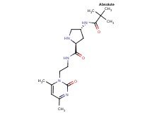(2S,4R)-N-[2-(4,6-dimethyl-2-oxopyrimidin-1(2H)-yl)ethyl]-4-[(2,2-dimethylpropanoyl)amino]pyrrolidine-2-carboxamide