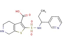 2-{[(1-pyridin-3-ylpropyl)amino]sulfonyl}-4,5,6,7-tetrahydrothieno[2,3-c]pyridine-3-carboxylic acid