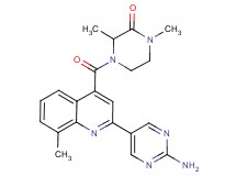 4-{[2-(2-aminopyrimidin-5-yl)-8-methylquinolin-4-yl]carbonyl}-1,3-dimethylpiperazin-2-one