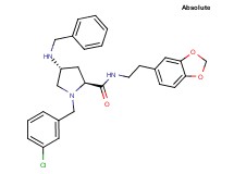 (4R)-N-[2-(1,3-benzodioxol-5-yl)ethyl]-4-(benzylamino)-1-(3-chlorobenzyl)-L-prolinamide