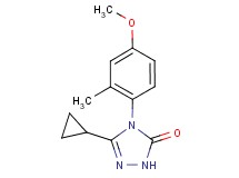 5-cyclopropyl-4-(4-methoxy-2-methylphenyl)-2,4-dihydro-3H-1,2,4-triazol-3-one