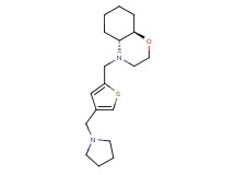 (4aR*,8aR*)-4-{[4-(pyrrolidin-1-ylmethyl)-2-thienyl]methyl}octahydro-2H-1,4-benzoxazine