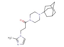 1-(1-adamantyl)-4-[3-(2-methyl-1H-imidazol-1-yl)propanoyl]piperazine