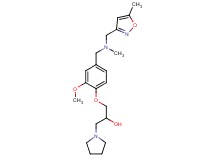 1-[2-methoxy-4-({methyl[(5-methylisoxazol-3-yl)methyl]amino}methyl)phenoxy]-3-pyrrolidin-1-ylpropan-2-ol