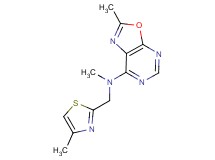 N,2-dimethyl-N-[(4-methyl-1,3-thiazol-2-yl)methyl][1,3]oxazolo[5,4-d]pyrimidin-7-amine