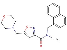 N-methyl-5-(morpholin-4-ylmethyl)-N-(1-naphthylmethyl)isoxazole-3-carboxamide