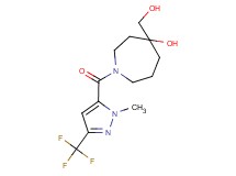 4-(hydroxymethyl)-1-{[1-methyl-3-(trifluoromethyl)-1H-pyrazol-5-yl]carbonyl}-4-azepanol