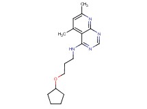 N-[3-(cyclopentyloxy)propyl]-5,7-dimethylpyrido[2,3-d]pyrimidin-4-amine