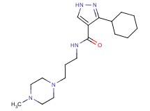 3-cyclohexyl-N-[3-(4-methyl-1-piperazinyl)propyl]-1H-pyrazole-4-carboxamide