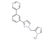 5-(3-{1-[(1-methyl-1H-imidazol-5-yl)methyl]-1H-pyrazol-3-yl}phenyl)pyrimidine