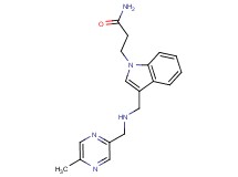 3-[3-({[(5-methylpyrazin-2-yl)methyl]amino}methyl)-1H-indol-1-yl]propanamide