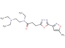 N-[2-(diethylamino)ethyl]-N-ethyl-3-[5-(5-methyl-3-isoxazolyl)-1,3,4-oxadiazol-2-yl]propanamide