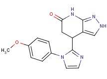 4-[1-(4-methoxyphenyl)-1H-imidazol-2-yl]-2,4,5,7-tetrahydro-6H-pyrazolo[3,4-b]pyridin-6-one