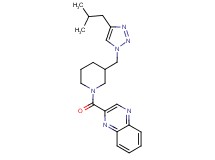 2-({3-[(4-isobutyl-1H-1,2,3-triazol-1-yl)methyl]piperidin-1-yl}carbonyl)quinoxaline