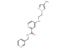 4-{[2-(4-methyl-1H-pyrazol-1-yl)ethyl]amino}-N-(3-pyridinylmethyl)-2-pyridinecarboxamide