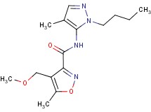 N-(1-butyl-4-methyl-1H-pyrazol-5-yl)-4-(methoxymethyl)-5-methylisoxazole-3-carboxamide