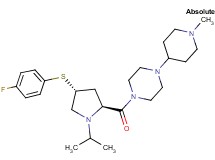 1-{(4R)-4-[(4-fluorophenyl)thio]-1-isopropyl-L-prolyl}-4-(1-methyl-4-piperidinyl)piperazine