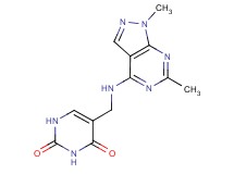 5-{[(1,6-dimethyl-1H-pyrazolo[3,4-d]pyrimidin-4-yl)amino]methyl}pyrimidine-2,4(1H,3H)-dione