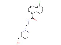 5-chloro-N-{2-[3-(hydroxymethyl)piperidin-1-yl]ethyl}-1-naphthamide