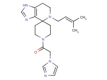1'-(1H-imidazol-1-ylacetyl)-5-(3-methylbut-2-en-1-yl)-1,5,6,7-tetrahydrospiro[imidazo[4,5-c]pyridine-4,4'-piperidine]