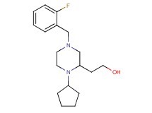 2-[1-cyclopentyl-4-(2-fluorobenzyl)-2-piperazinyl]ethanol