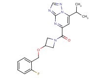 5-({3-[(2-fluorobenzyl)oxy]-1-azetidinyl}carbonyl)-7-isopropyl[1,2,4]triazolo[1,5-a]pyrimidine