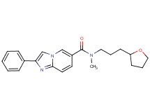 N-methyl-2-phenyl-N-[3-(tetrahydrofuran-2-yl)propyl]imidazo[1,2-a]pyridine-6-carboxamide