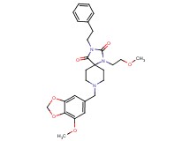8-[(7-methoxy-1,3-benzodioxol-5-yl)methyl]-1-(2-methoxyethyl)-3-(2-phenylethyl)-1,3,8-triazaspiro[4.5]decane-2,4-dione