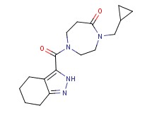 4-(cyclopropylmethyl)-1-(4,5,6,7-tetrahydro-2H-indazol-3-ylcarbonyl)-1,4-diazepan-5-one