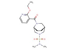(1R*,5R*)-6-[(2-ethoxypyridin-3-yl)carbonyl]-N,N-dimethyl-3,6-diazabicyclo[3.2.2]nonane-3-sulfonamide