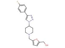 [5-({4-[4-(4-fluorophenyl)-1H-1,2,3-triazol-1-yl]-1-piperidinyl}methyl)-2-furyl]methanol trifluoroacetate (salt)
