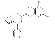 2-amino-7-[3-(2-furyl)-3-phenylpropanoyl]-5,6,7,8-tetrahydropyrido[3,4-d]pyrimidin-4(3H)-one