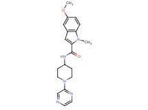 5-methoxy-1-methyl-N-[1-(2-pyrazinyl)-4-piperidinyl]-1H-indole-2-carboxamide