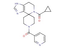 5-(cyclopropylcarbonyl)-1'-(pyridin-3-ylcarbonyl)-1,5,6,7-tetrahydrospiro[imidazo[4,5-c]pyridine-4,4'-piperidine]