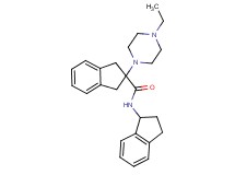 N-(2,3-dihydro-1H-inden-1-yl)-2-(4-ethyl-1-piperazinyl)-2-indanecarboxamide