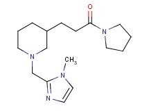 1-[(1-methyl-1H-imidazol-2-yl)methyl]-3-[3-oxo-3-(1-pyrrolidinyl)propyl]piperidine