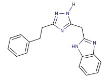 2-{[3-(2-phenylethyl)-1H-1,2,4-triazol-5-yl]methyl}-1H-benzimidazole