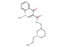 1-methyl-4-oxo-N-[(1-propylpiperidin-3-yl)methyl]-1,4-dihydroquinoline-3-carboxamide