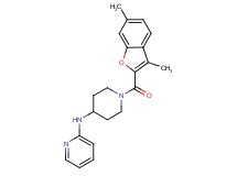 N-{1-[(3,6-dimethyl-1-benzofuran-2-yl)carbonyl]-4-piperidinyl}-2-pyridinamine