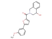 2-[5-(3-methoxyphenyl)-2-furoyl]-1,2,3,4-tetrahydroisoquinolin-4-ol