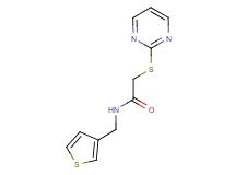 2-(2-pyrimidinylthio)-N-(3-thienylmethyl)acetamide