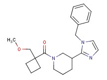 3-(1-benzyl-1H-imidazol-2-yl)-1-{[1-(methoxymethyl)cyclobutyl]carbonyl}piperidine