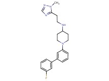 1-(3'-fluoro-3-biphenylyl)-N-[2-(1-methyl-1H-1,2,4-triazol-5-yl)ethyl]-4-piperidinamine