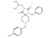 1-benzyl-8-(4-hydroxybenzyl)-3-isobutyl-1,3,8-triazaspiro[4.5]decane-2,4-dione