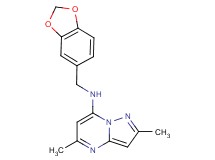 N-(1,3-benzodioxol-5-ylmethyl)-2,5-dimethylpyrazolo[1,5-a]pyrimidin-7-amine